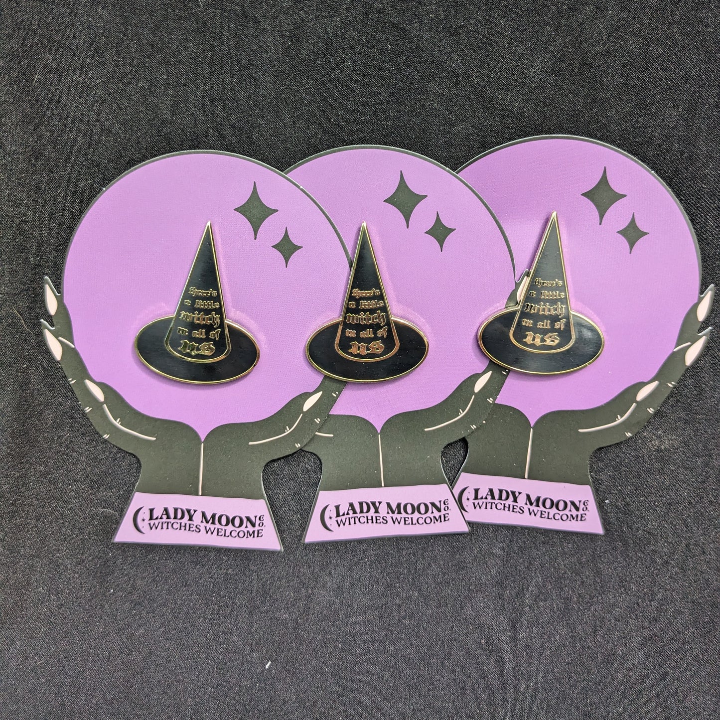 There's a Little Witch Enamel Lapel Pin
