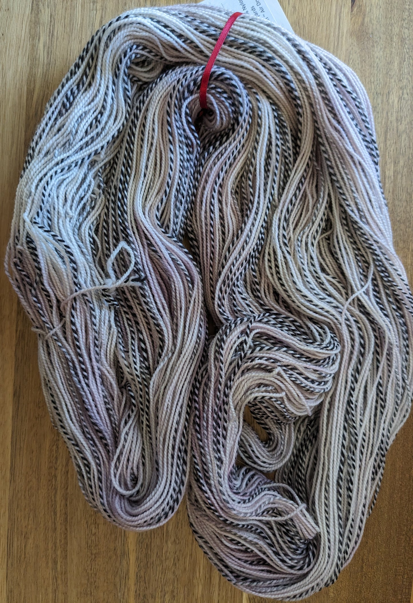 Email and Merlot One Off SW Merino and Nylon Zebra