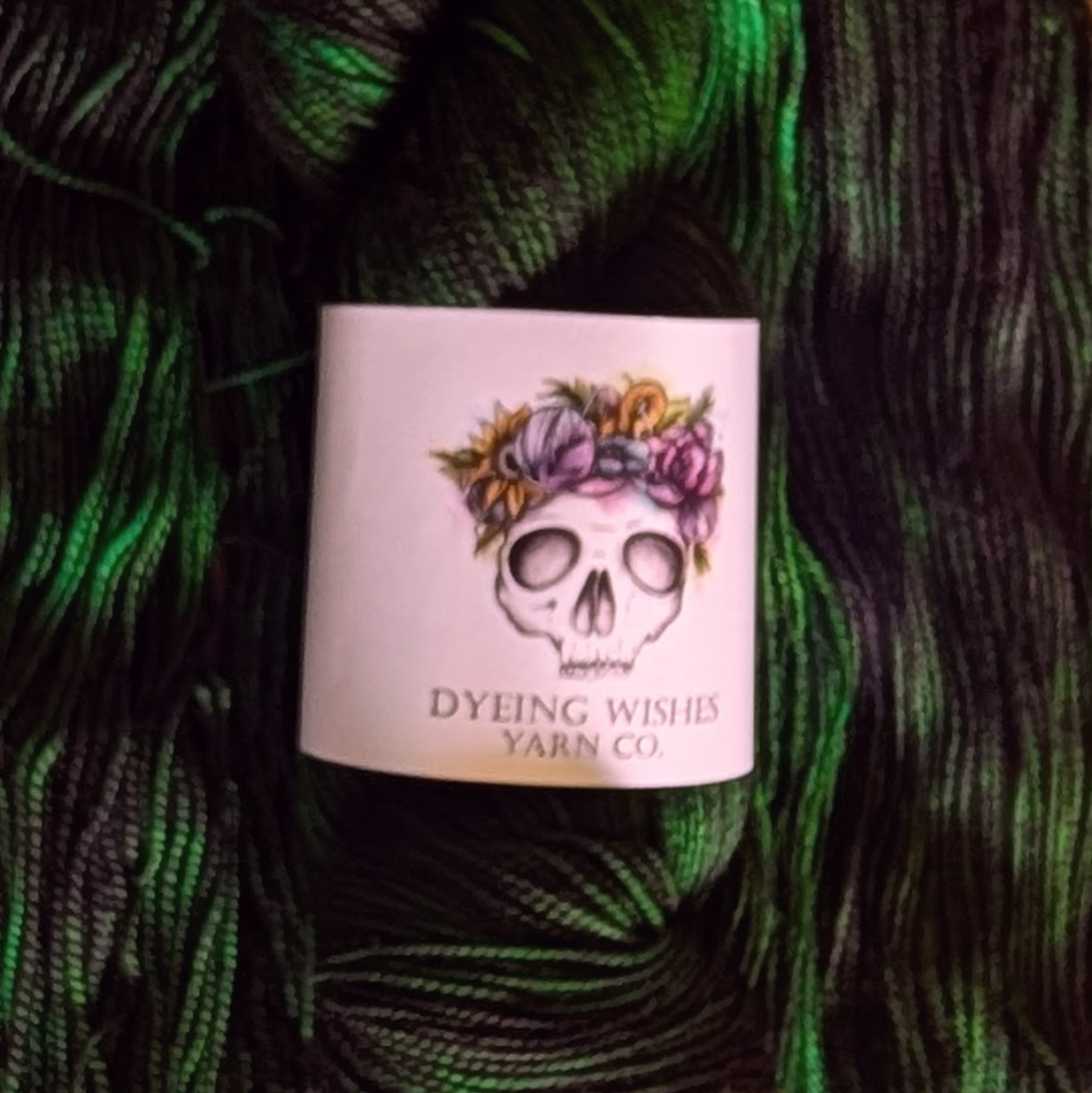 Dyeing Wishes Yarn Co - Shocking Sock Yarn - SW Merino/Nylon - Fingering Weight