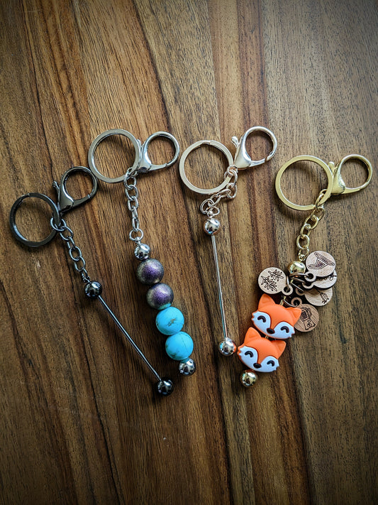Needle Stopper / Stitch Marker Keychain Keeper