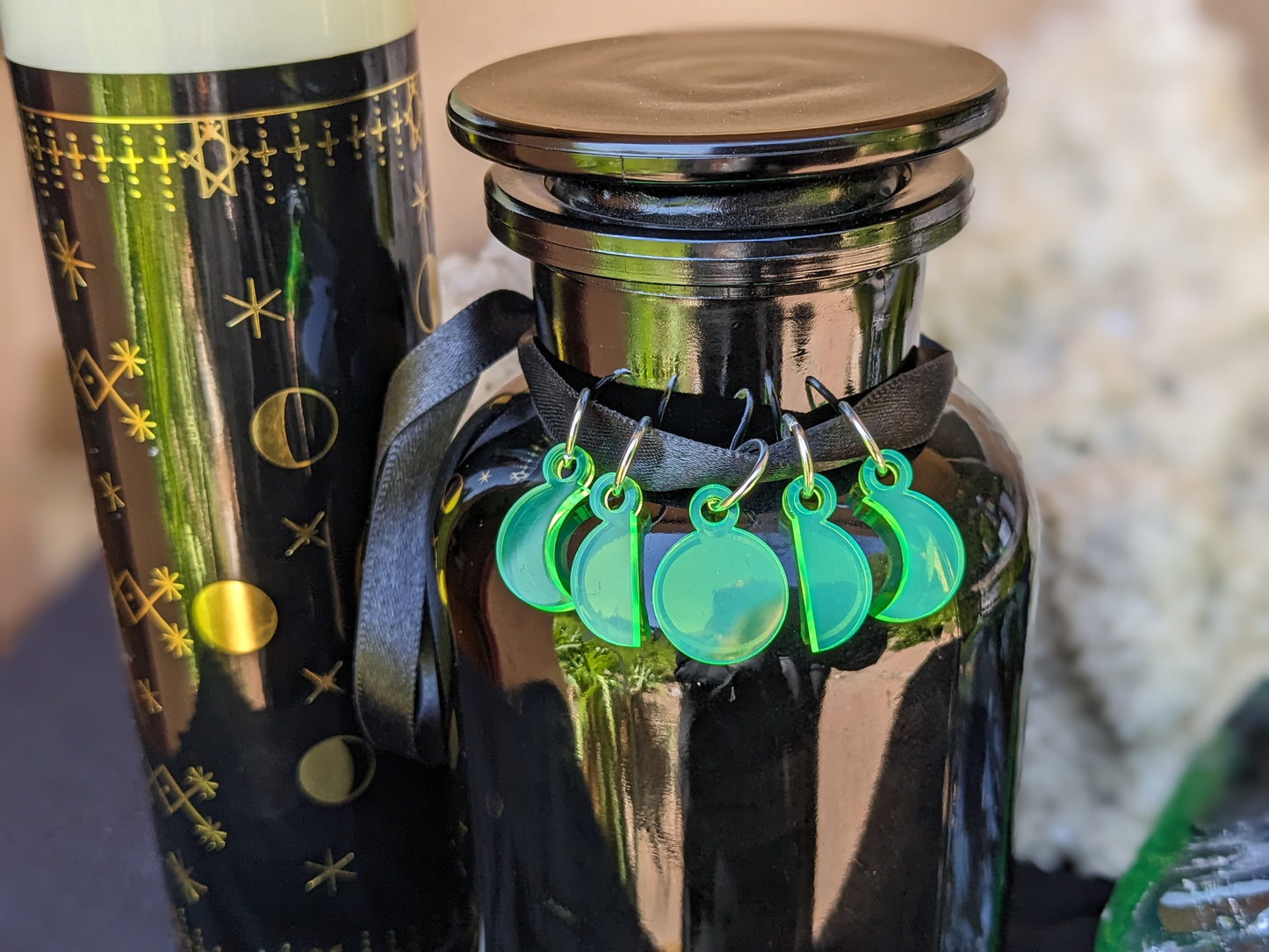 Moon Phase Stitch Markers