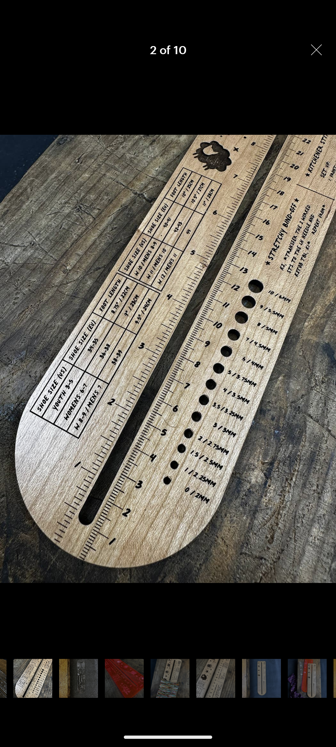 Sock Measuring Tool