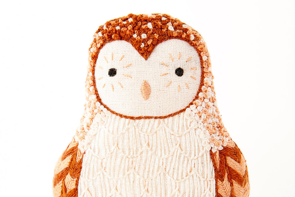 Kiriki Press - Barn Owl - Embroidery Kit