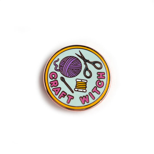 Kitty With A Cupcake - Craft Witch Enamel Pin