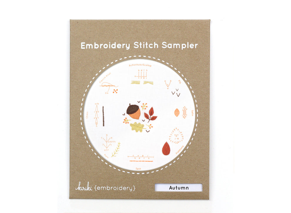 Kiriki Press - Autumn - Embroidery Stitch Sampler