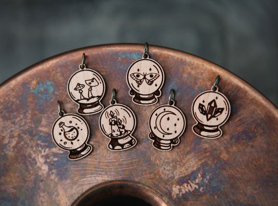 Crystal Ball Knitting Stitch Markers