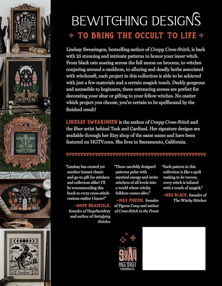 Magical Cross-Stitch: 25 Witchy Projects to Enchant Your Home by Lindsay Swearingen
