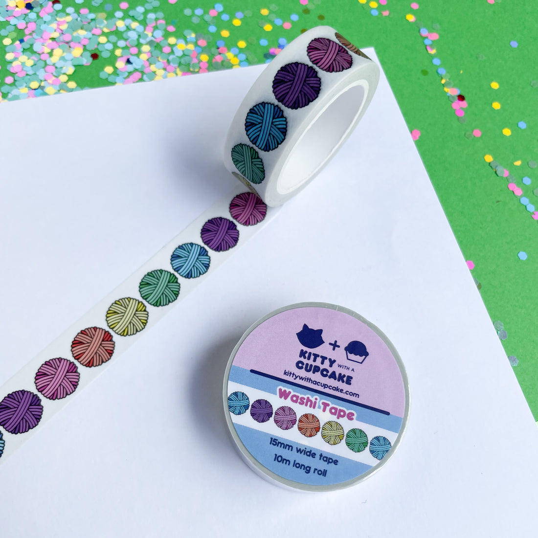Pastel Rainbow Yarn Washi Tape