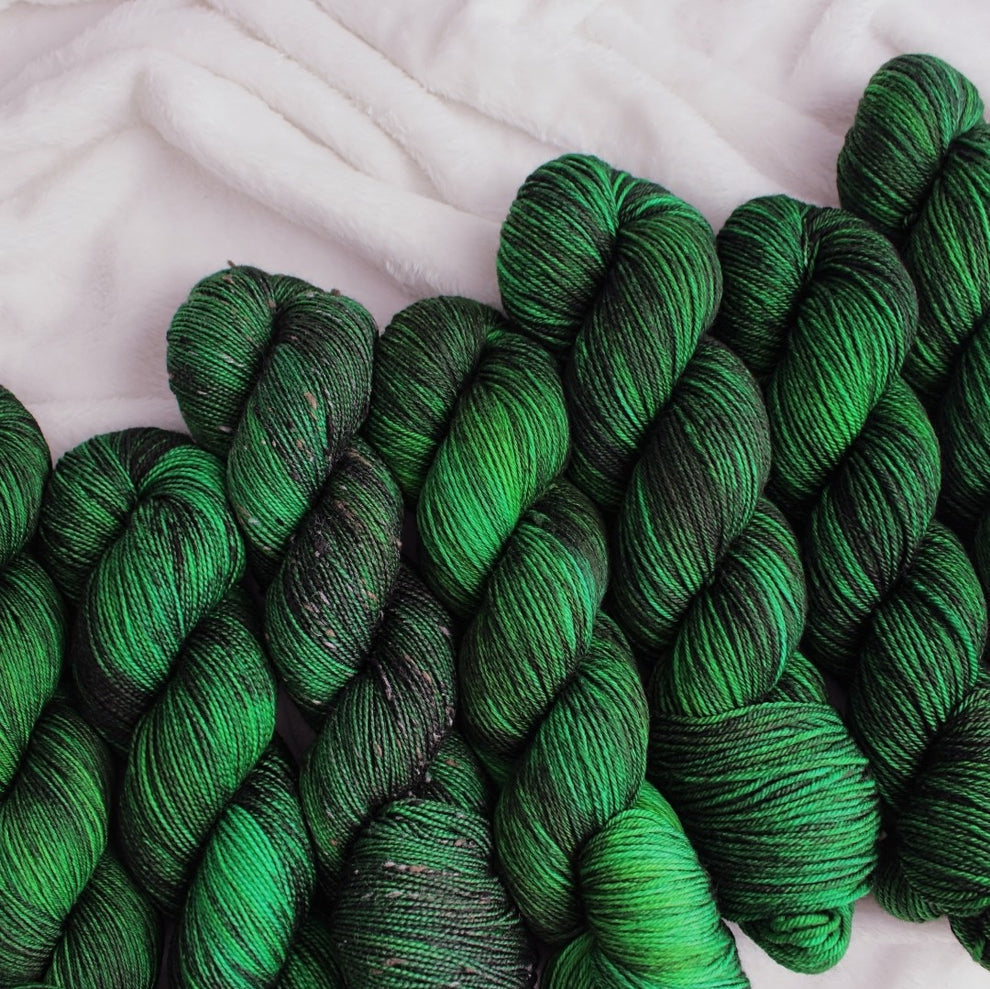 Dyeing Wishes Yarn Co - SW Merino/Donegal Neps - Fingering Weight