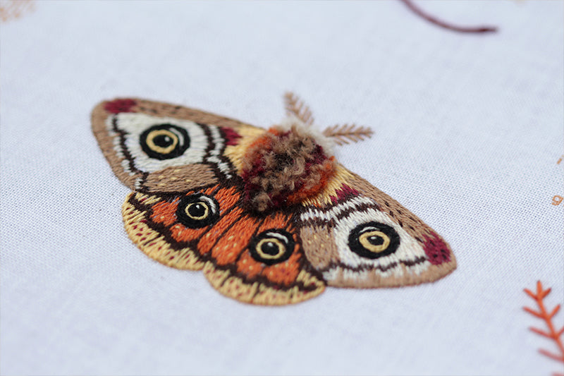 Kiriki Press - Moth - Embroidery Stitch Sampler