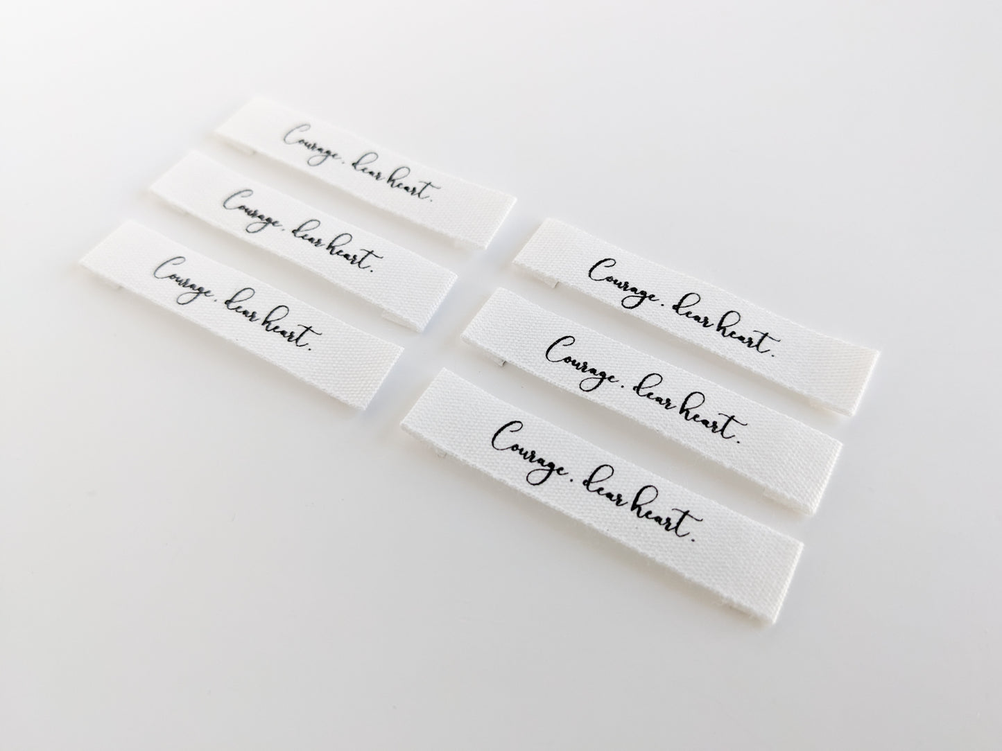Intensely Distracted - Courage, dear heart. - Luxe Cotton Labels