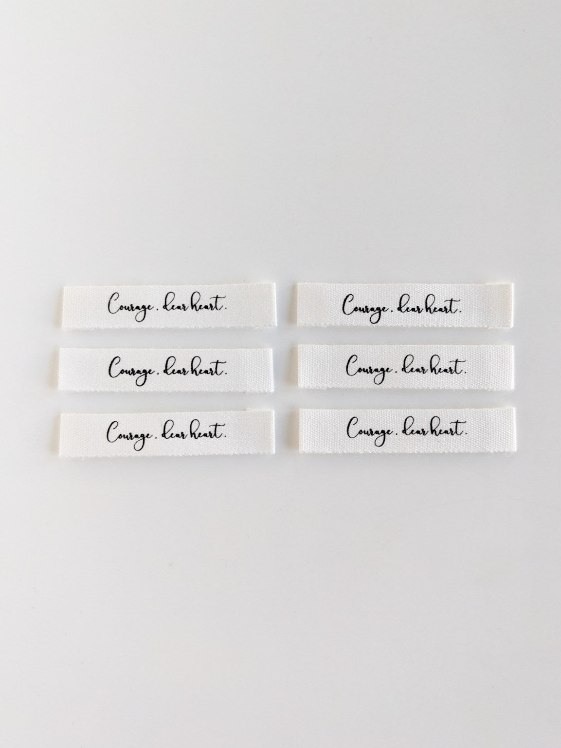 Intensely Distracted - Courage, dear heart. - Luxe Cotton Labels