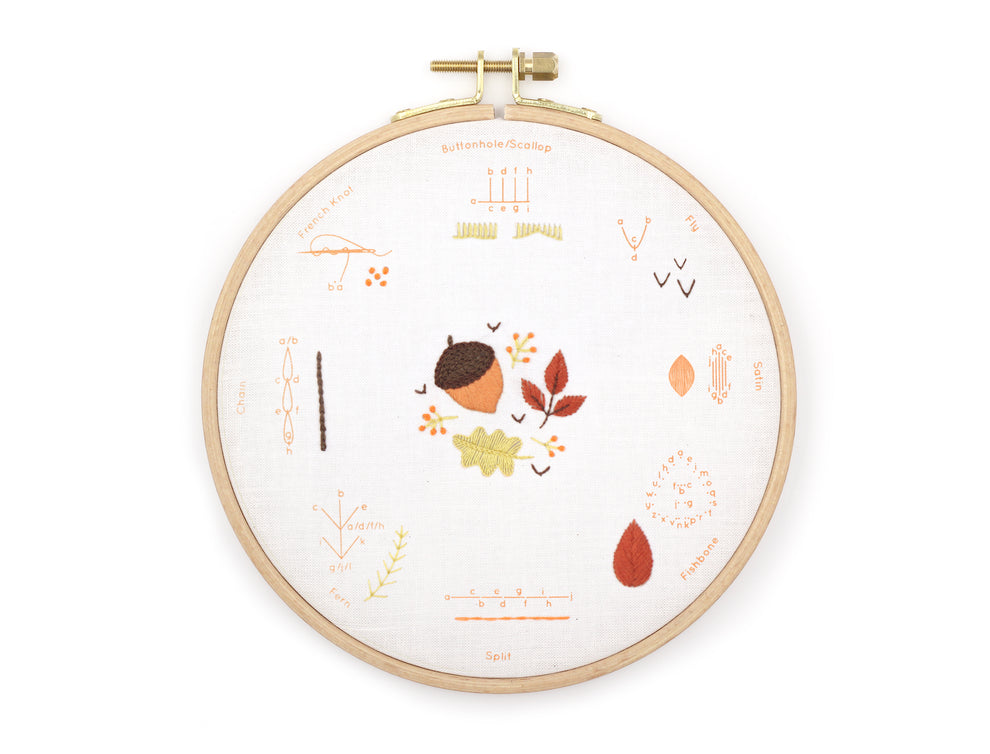 Kiriki Press - Autumn - Embroidery Stitch Sampler