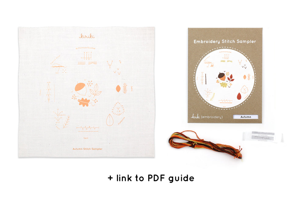 Kiriki Press - Autumn - Embroidery Stitch Sampler