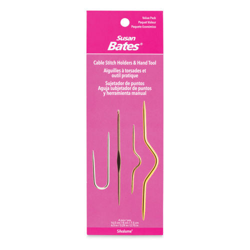 Set of 3 Cable Needles with Hand Tool