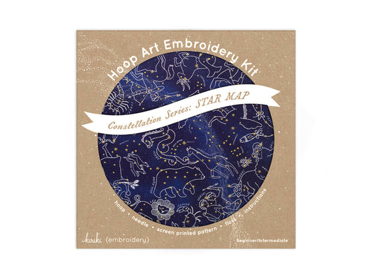 Kiriki Press - Star Map - 11" Hoop Kit