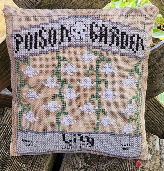 Cobweb and Rose - Lily of the Valley - Poison Garden Series - Cross Stitch Pattern
