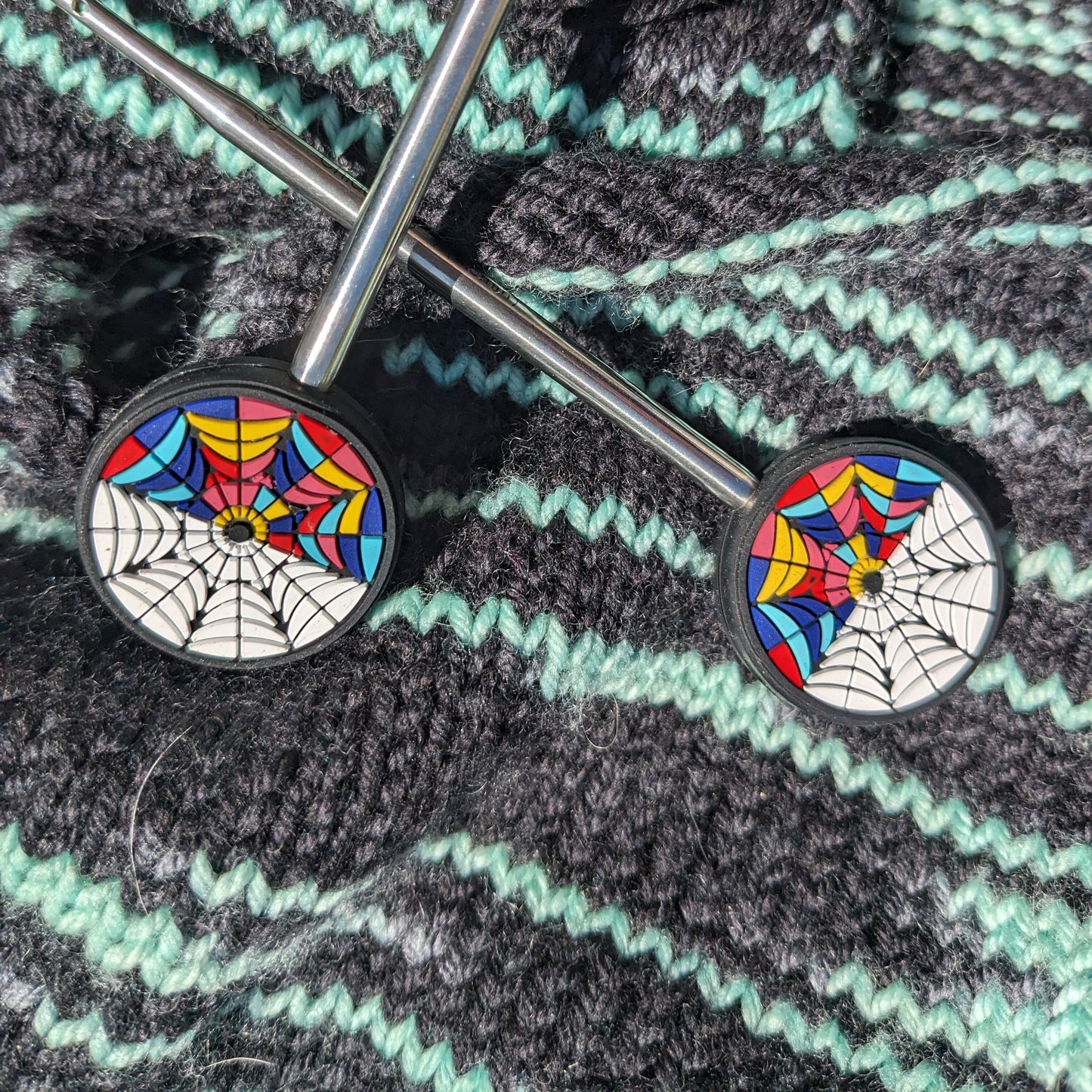 Stained Glass Besties Needle Stoppers