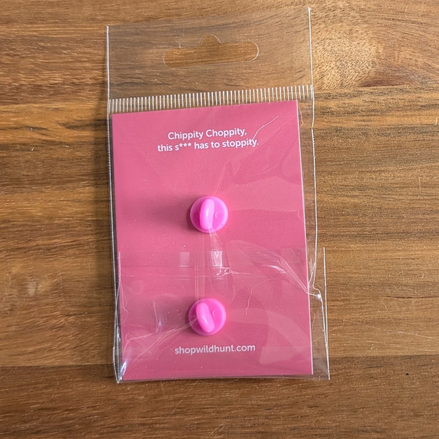 Pink Glitter Guillotine Enamel Lapel Pin