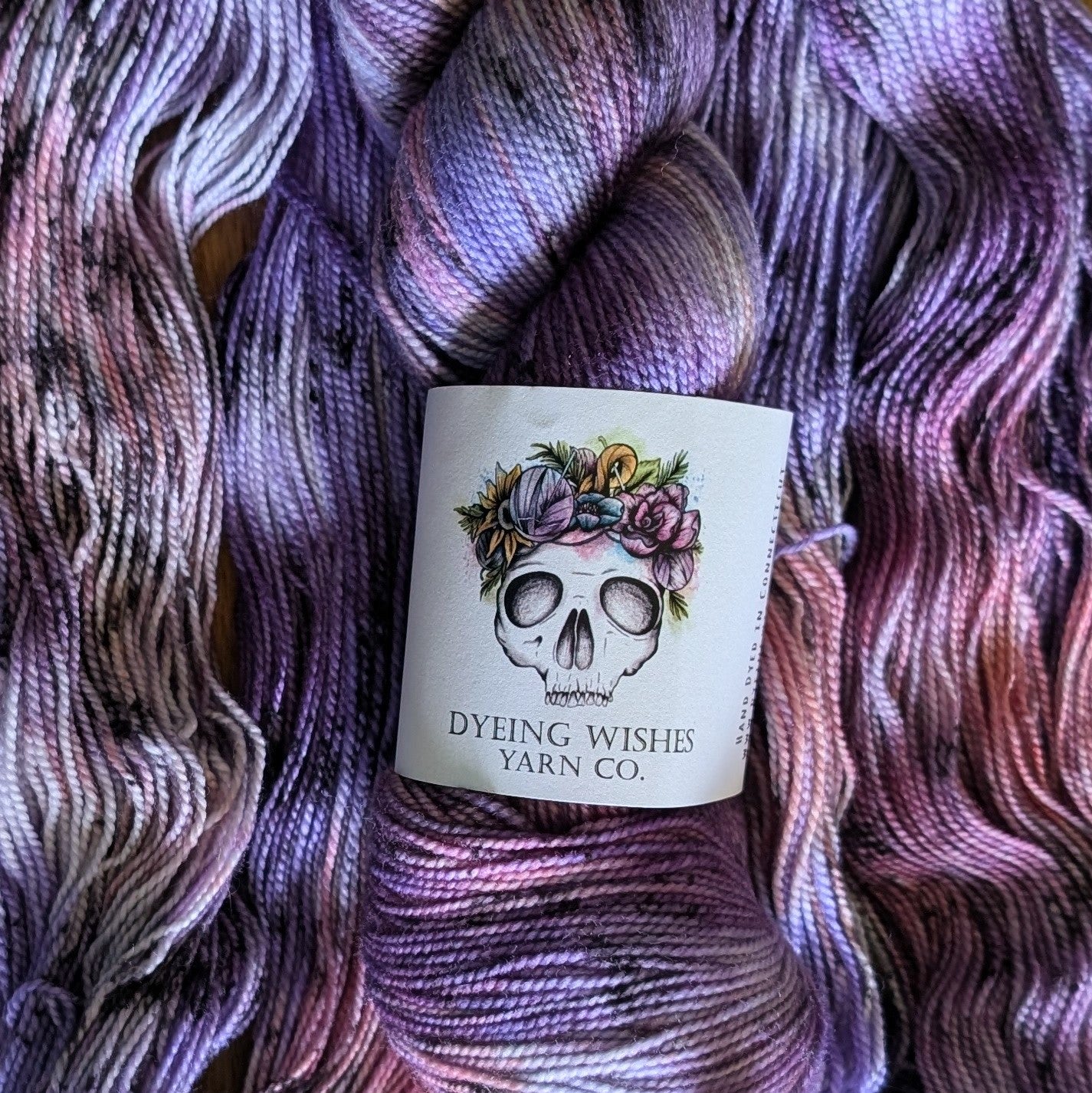 Dyeing Wishes Yarn Co - Shocking Sock Yarn - SW Merino/Nylon - Fingering Weight