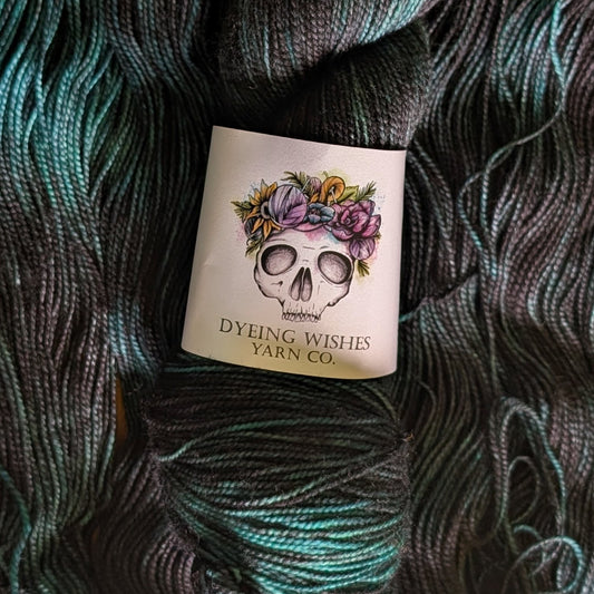 Dyeing Wishes Yarn Co - Shocking Sock Yarn - SW Merino/Nylon - Fingering Weight
