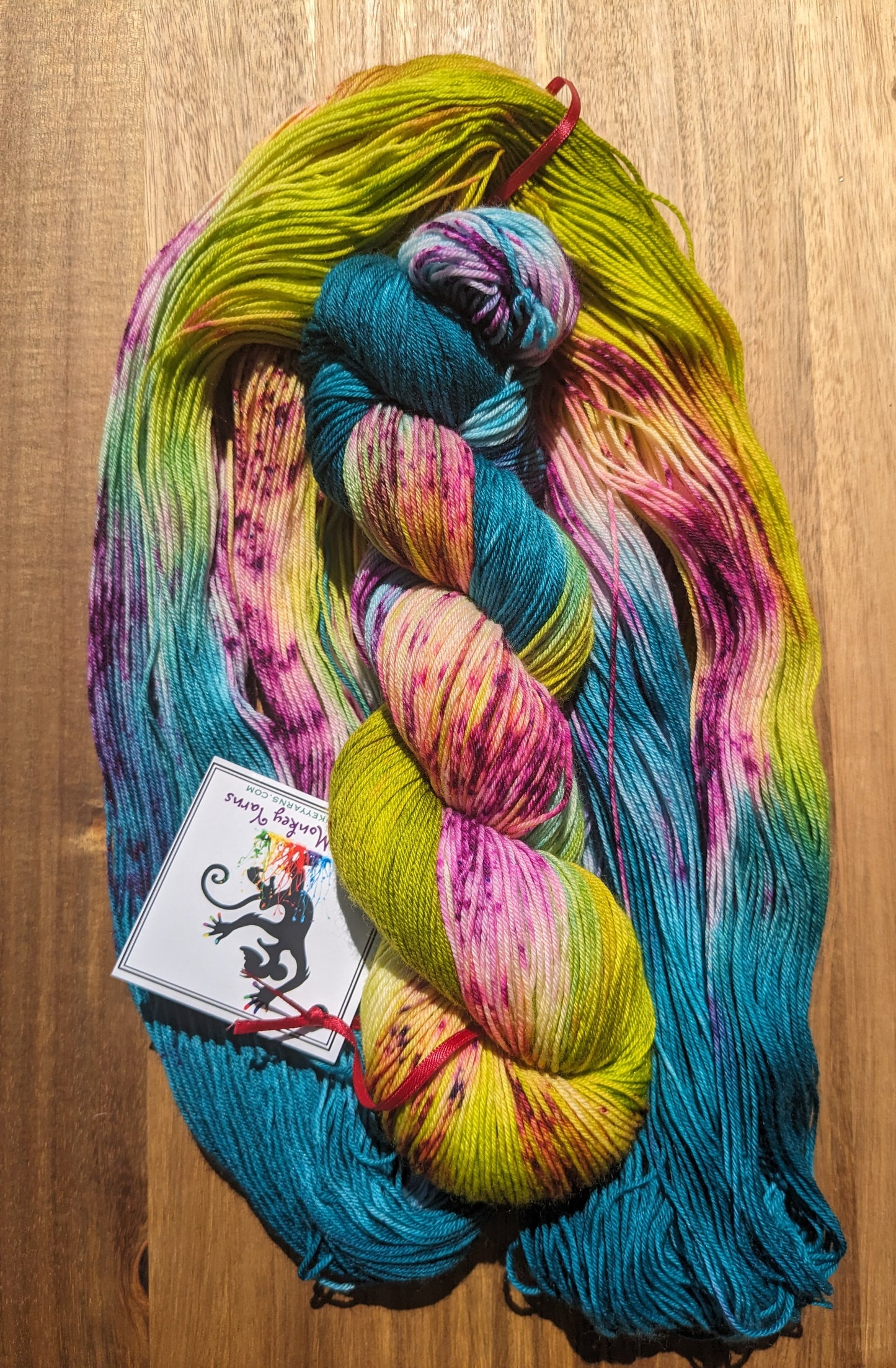 Punk Rock Parakeet SW Merino and Nylon