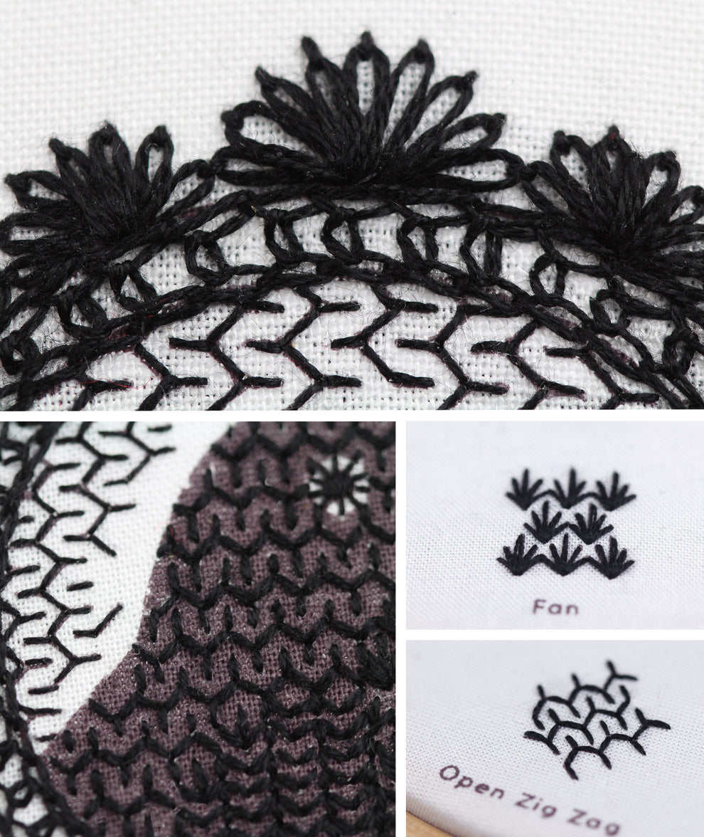 Kiriki Press - Crow - Embroidery Stitch Sampler