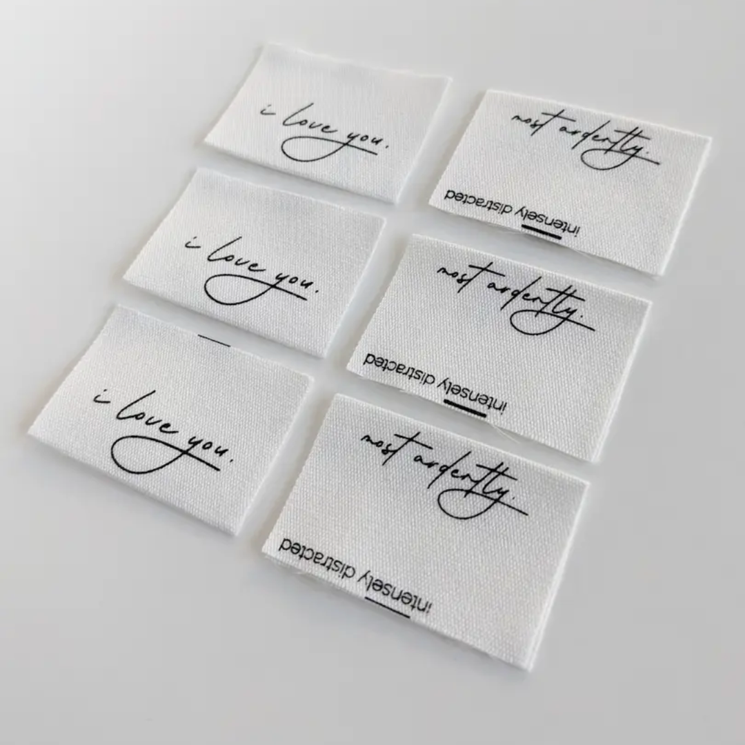 Intensely Distracted - I Love You. Most Ardently - Luxe Cotton Labels