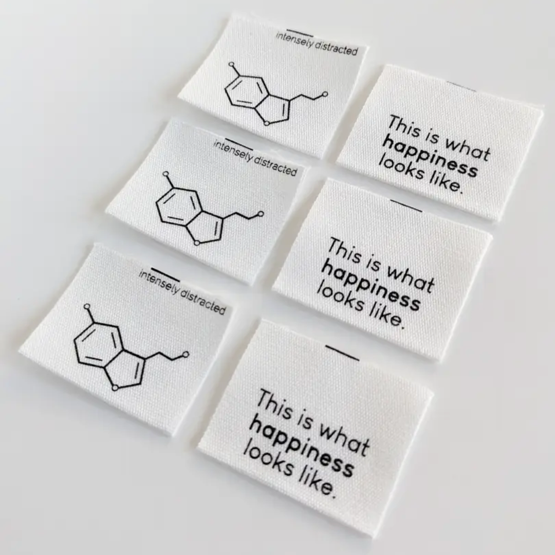 Intensely Distracted - Serotonin Molecule - Luxe Cotton Labels