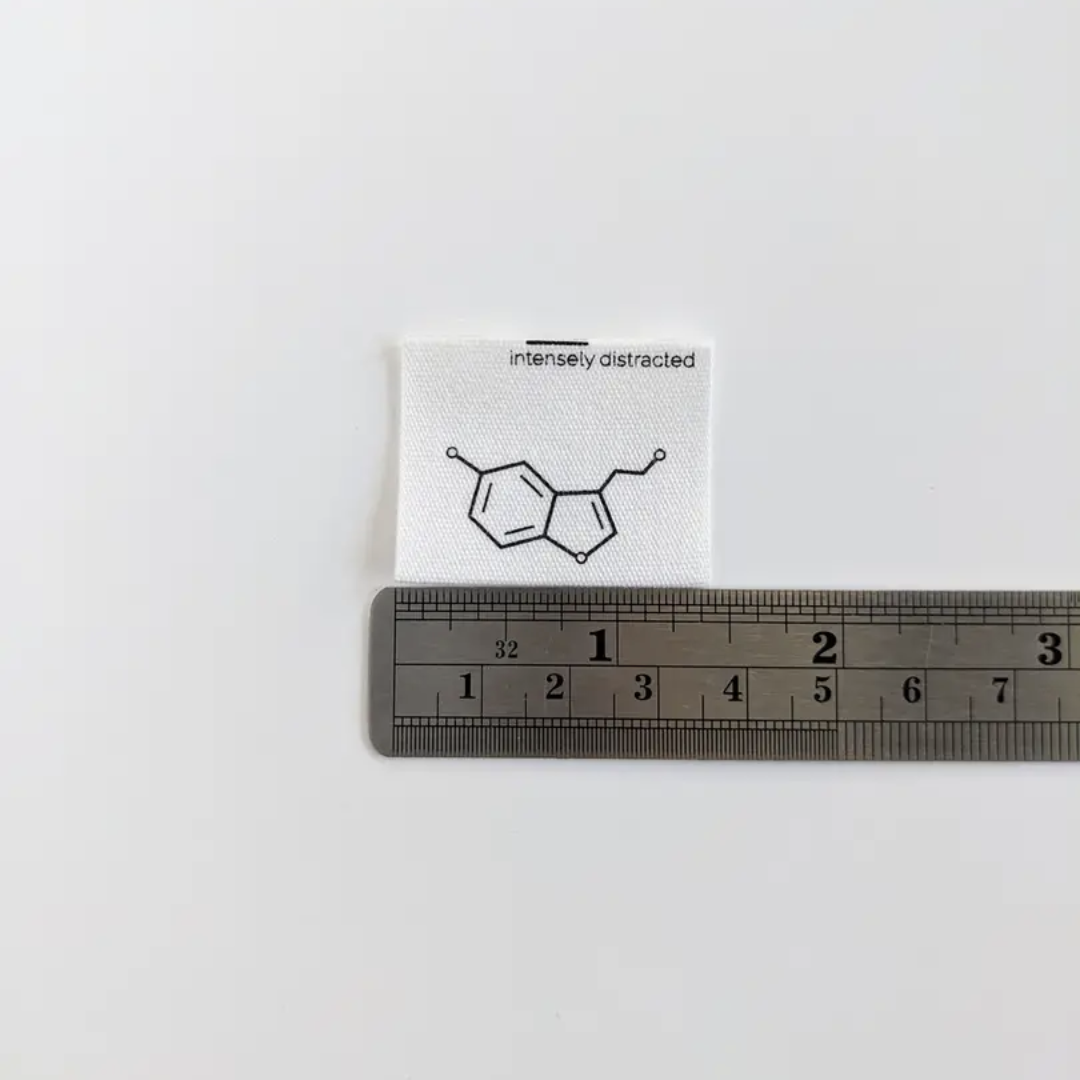 Intensely Distracted - Serotonin Molecule - Luxe Cotton Labels
