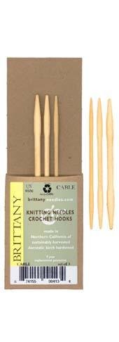 Set of 3 Wood Cable Needles