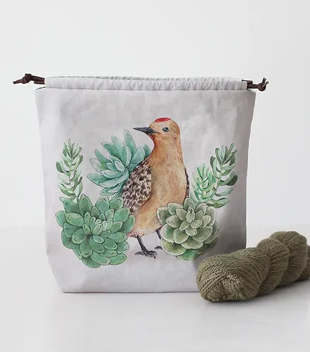 Blue Rabbit House - Felix the Woodpecker - Regular Size Project Bag