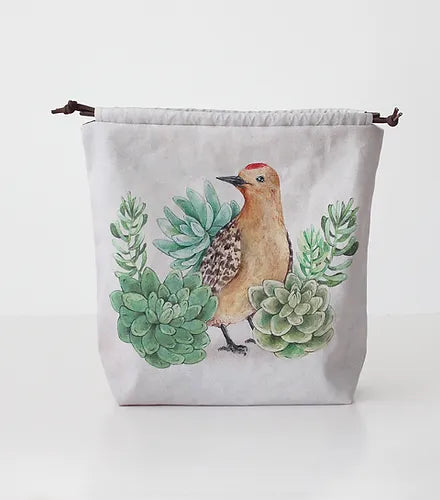 Blue Rabbit House - Felix the Woodpecker - Regular Size Project Bag