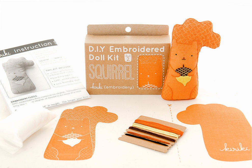 Kiriki Press - Squirrel - Embroidery Kit