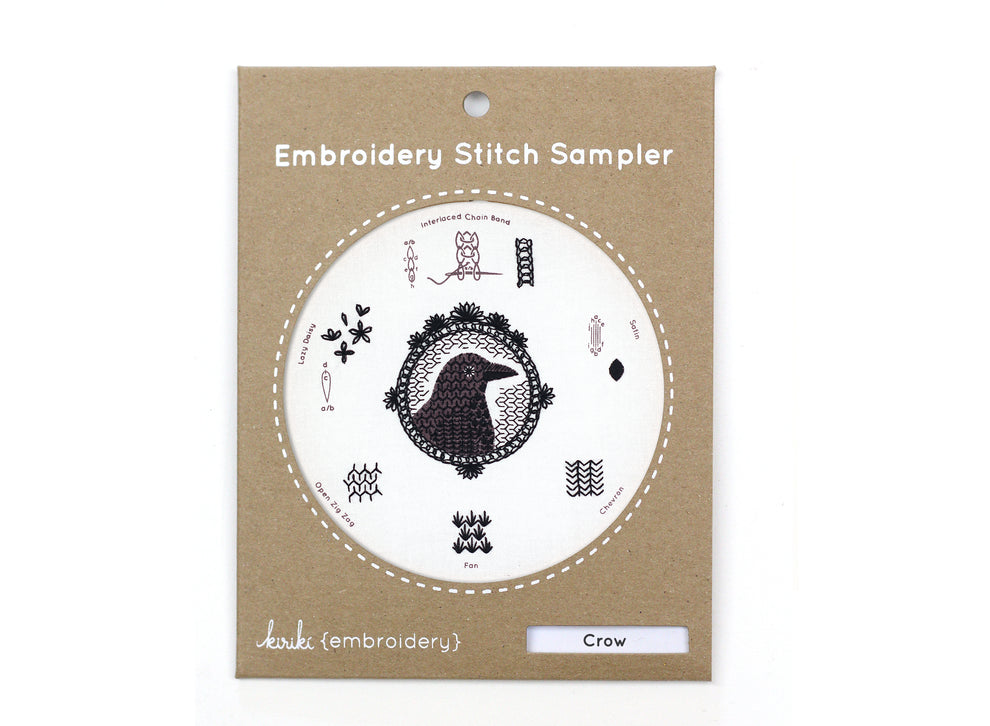 Kiriki Press - Crow - Embroidery Stitch Sampler