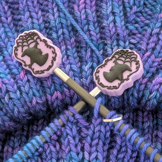 Resting Witch Face Needle Stoppers