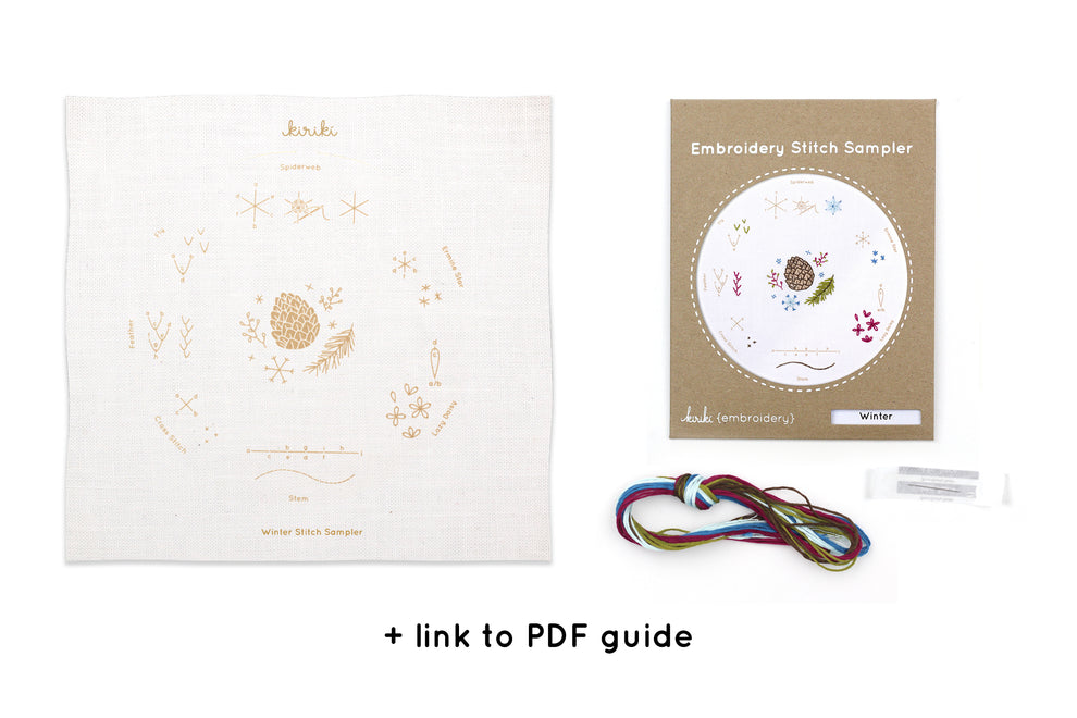 Kiriki Press - Winter - Embroidery Stitch Sampler