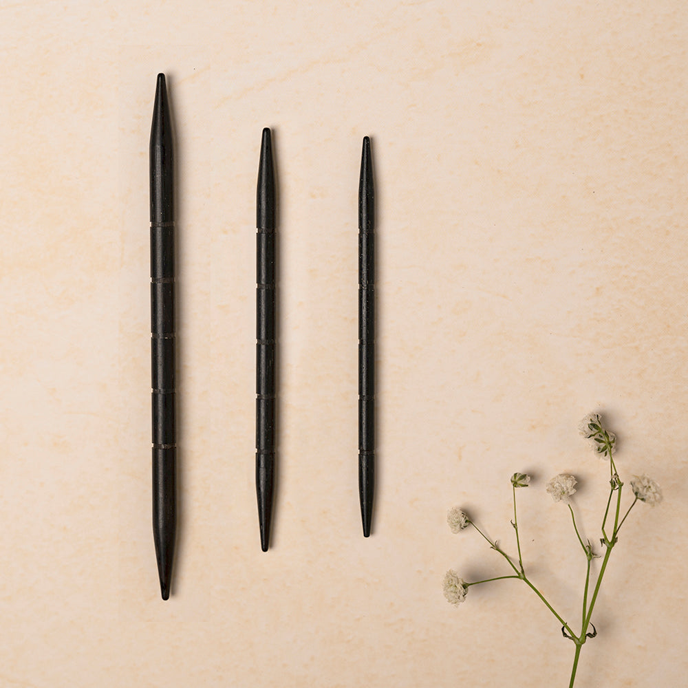 Lantern Moon Ebony Wood Cable Needles (Set of 3)