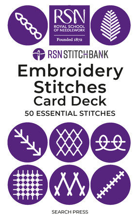 The Royal School of Needlework Stitch Bank: The Embroidery Stitches Card Deck: 50 Essential Stitches