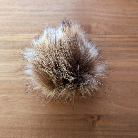 Large Faux Fur Pom-Pom with Loop