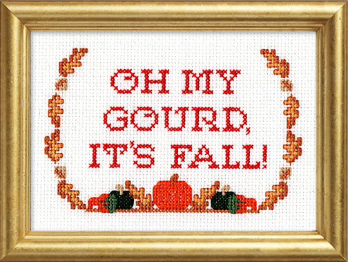 Subversive Cross Stitch - Oh My Gourd Cross Stitch Kit