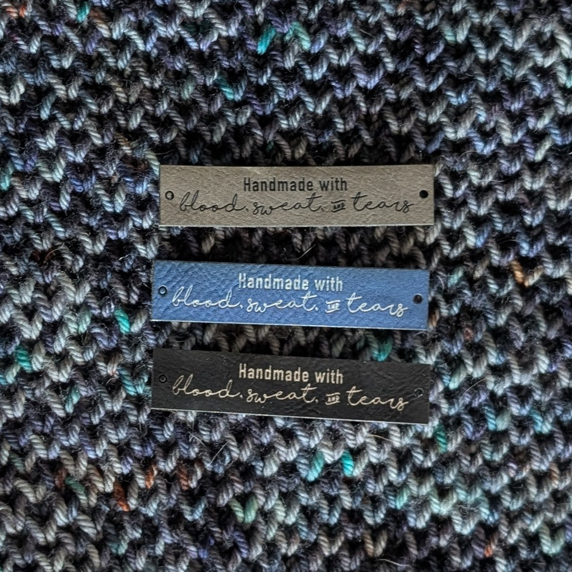 Infamous Cuts - "Handmade with Blood, Sweat, and Tears" Vegan Leather Labels