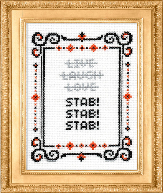 Subversive Cross Stitch - Stab! Stab! Stab! Cross Stitch Kit