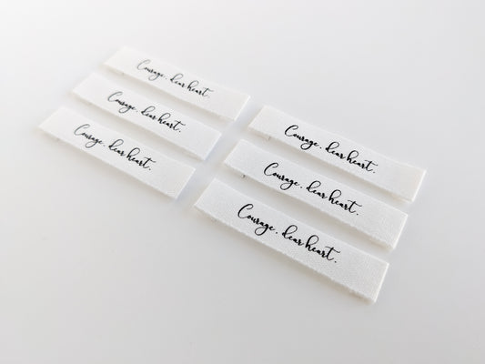 Intensely Distracted - Courage, dear heart. - Luxe Cotton Labels
