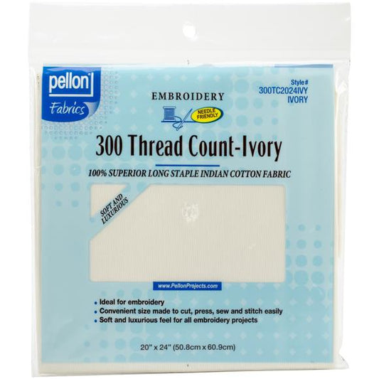 Pellon 300 Thread Count Cotton Fabric For Embroidery