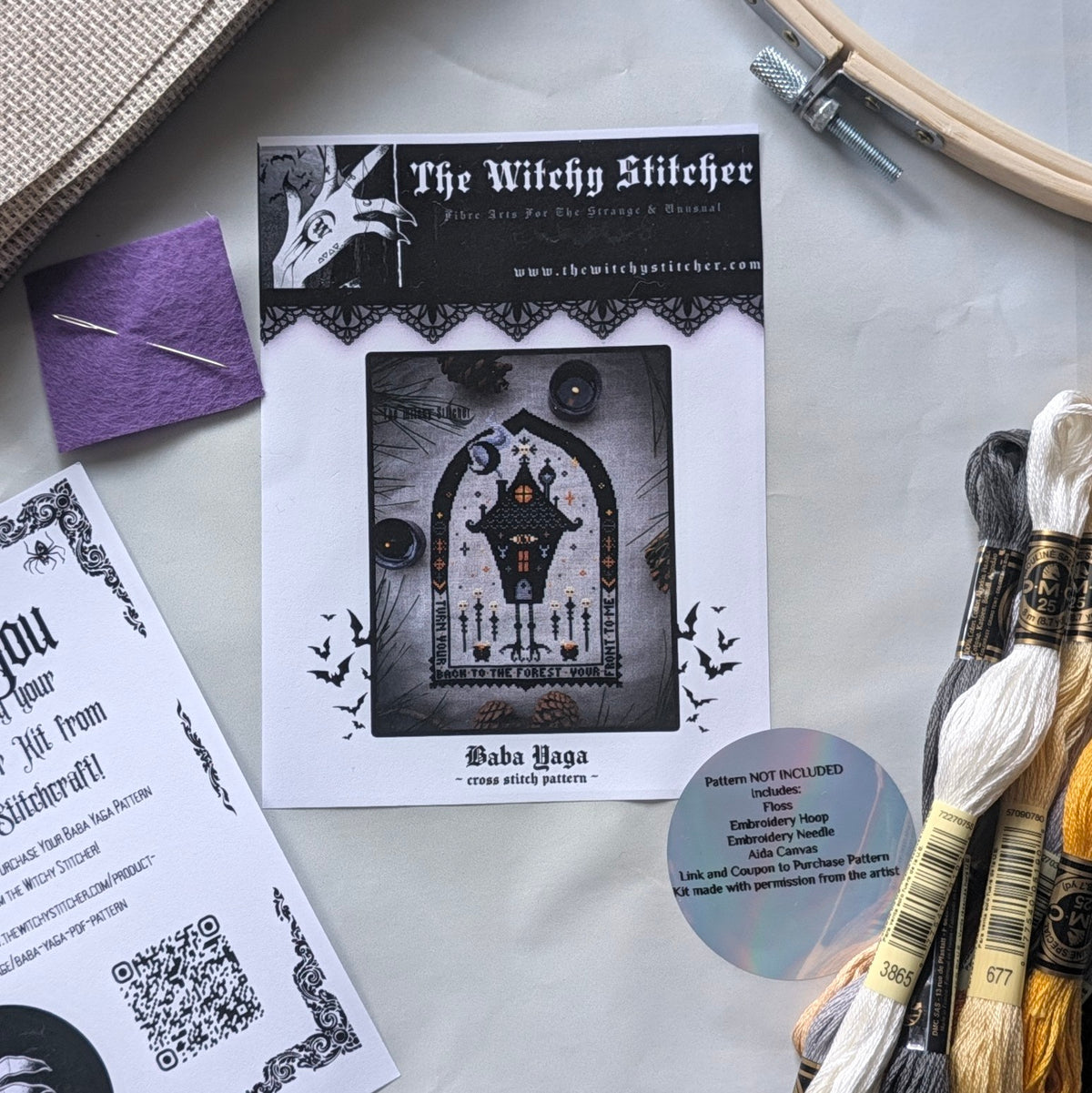 The Witchy Stitcher - Baba Yaga Kit - *Supplies Only*