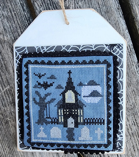 Cobweb and Rose - Spooky Church - Spooky Stamp Series - Cross Stitch Pattern