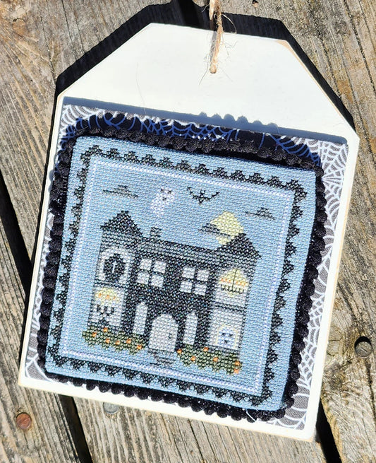 Cobweb and Rose - Spooky House - Spooky Stamp Series - Cross Stitch Pattern