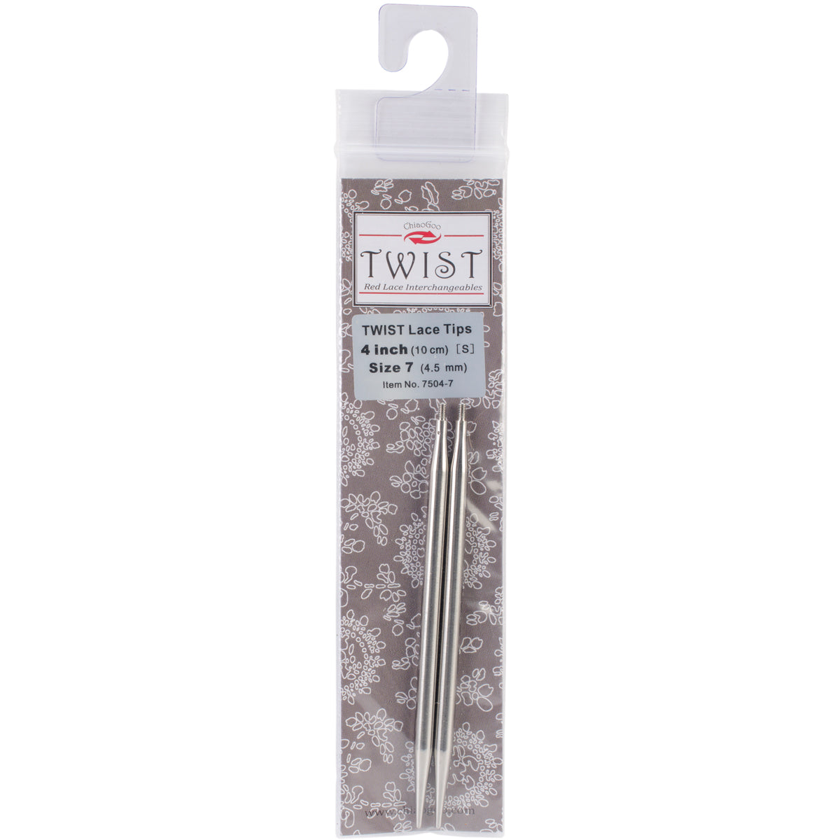 ChiaoGoo TWIST Red Lace Interchangeable Tips 4 Inch - Size 7/4.5 mm