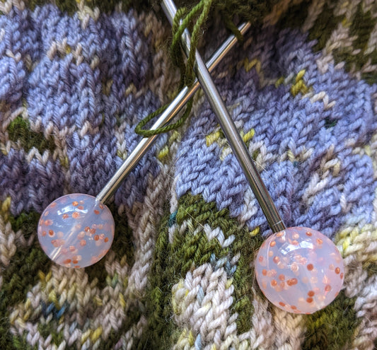Rose Gold Dust Needle Stoppers